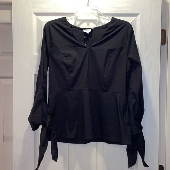 Universal Standard for J Crew Crisp Tie Black - Picture 5 of 11